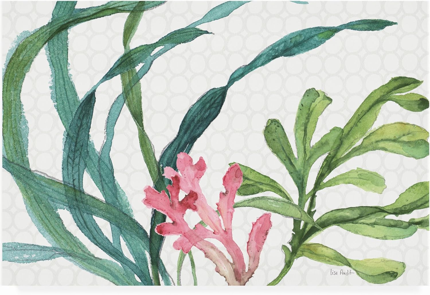 Trademark Fine Art Lisa Audit 'Mixed Greens XVII' Outdoor Canvas 22x32