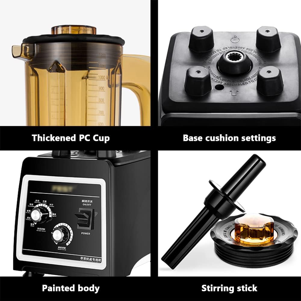 Milkshake Large Capacity Smoothie Maker, High Speed Countertop Blender with 1800 Watt Base, Built-in Pulse for Easy Self Cleaning