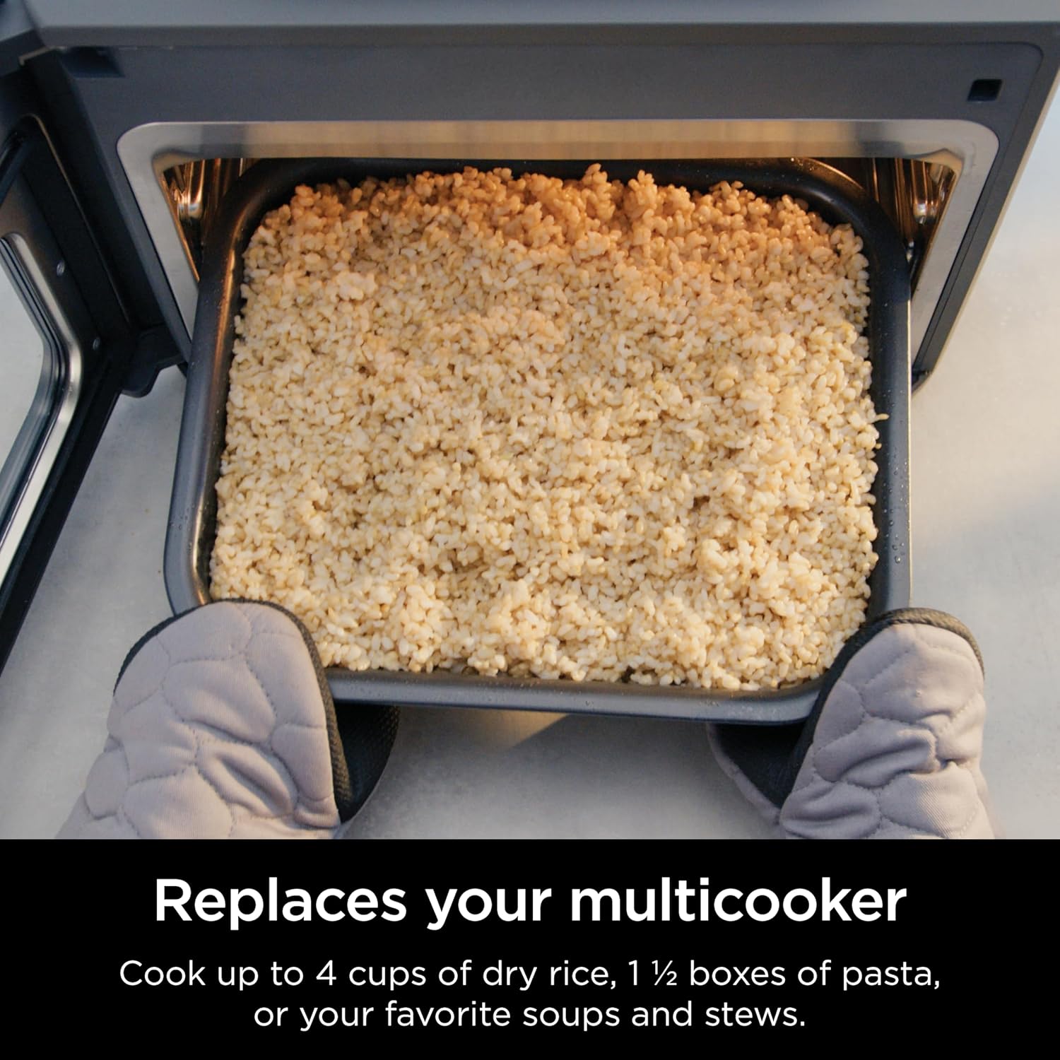 Ninja R-SFP701 14-in-1 Multicooker, Oven & Air Fryer, 15-Min Meals, 3 Accessories, Grey (Renewed)