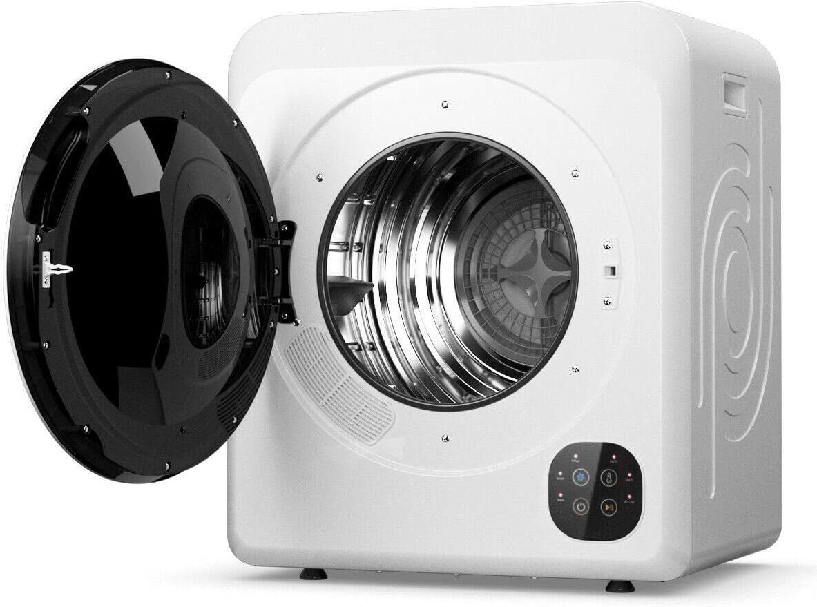 1700W 3.22 Cu. Ft. Electric Tumble Compact Laundry Dryer 2 Way Rotation Multiple Filtering Easy-To-Operate Control Panel Space Saving Suitable For Small Apartments [Note: Cannot Ship to California]