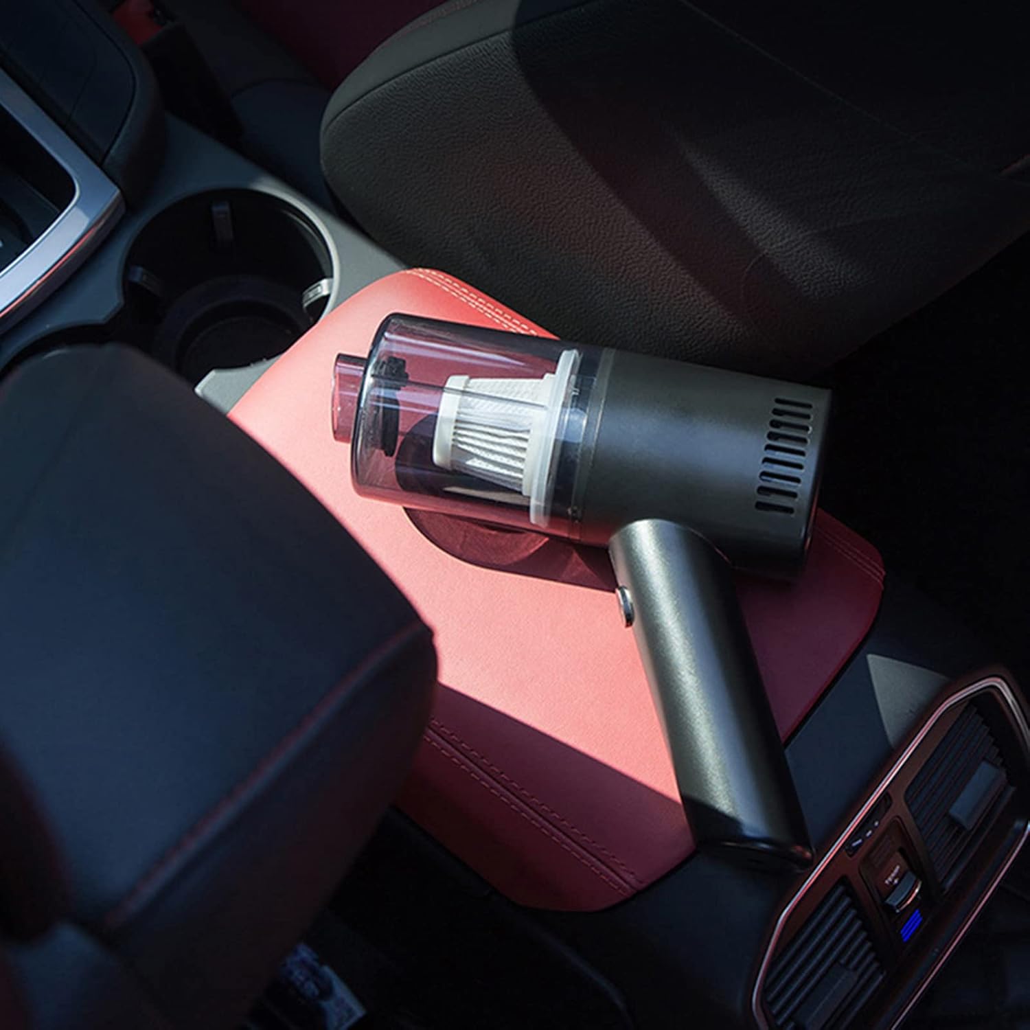 Car Vacuum Cleaner - Car Accessories - Small 12V High Power Handheld Portable Car Vacuum Deep Detailing Cleaning Kit of Car Interior with Wet Or Dry