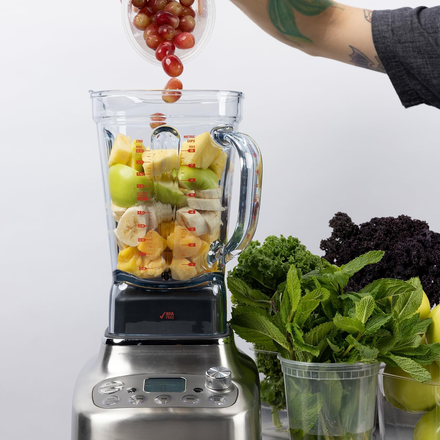 Breville Commercial Super Q Pro Blender, Brushed Stainless, CBL920BSS1BNA1, 68 oz Capacity, Brushed Stainless Steel