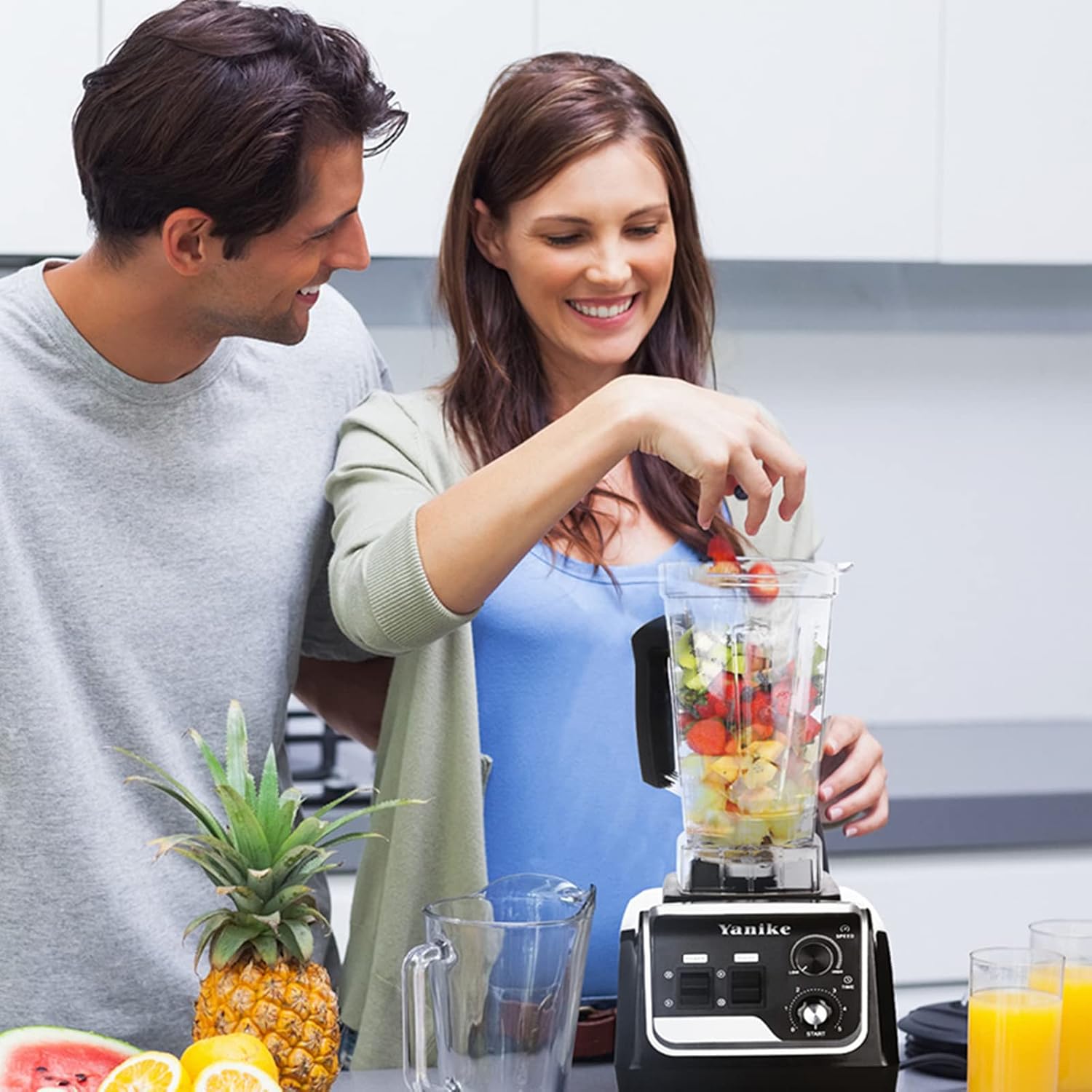 Yanike 70-Oz X-Large BPA Free Blender Jar with Blade and Lid, Unbreakable, Easy to Clean