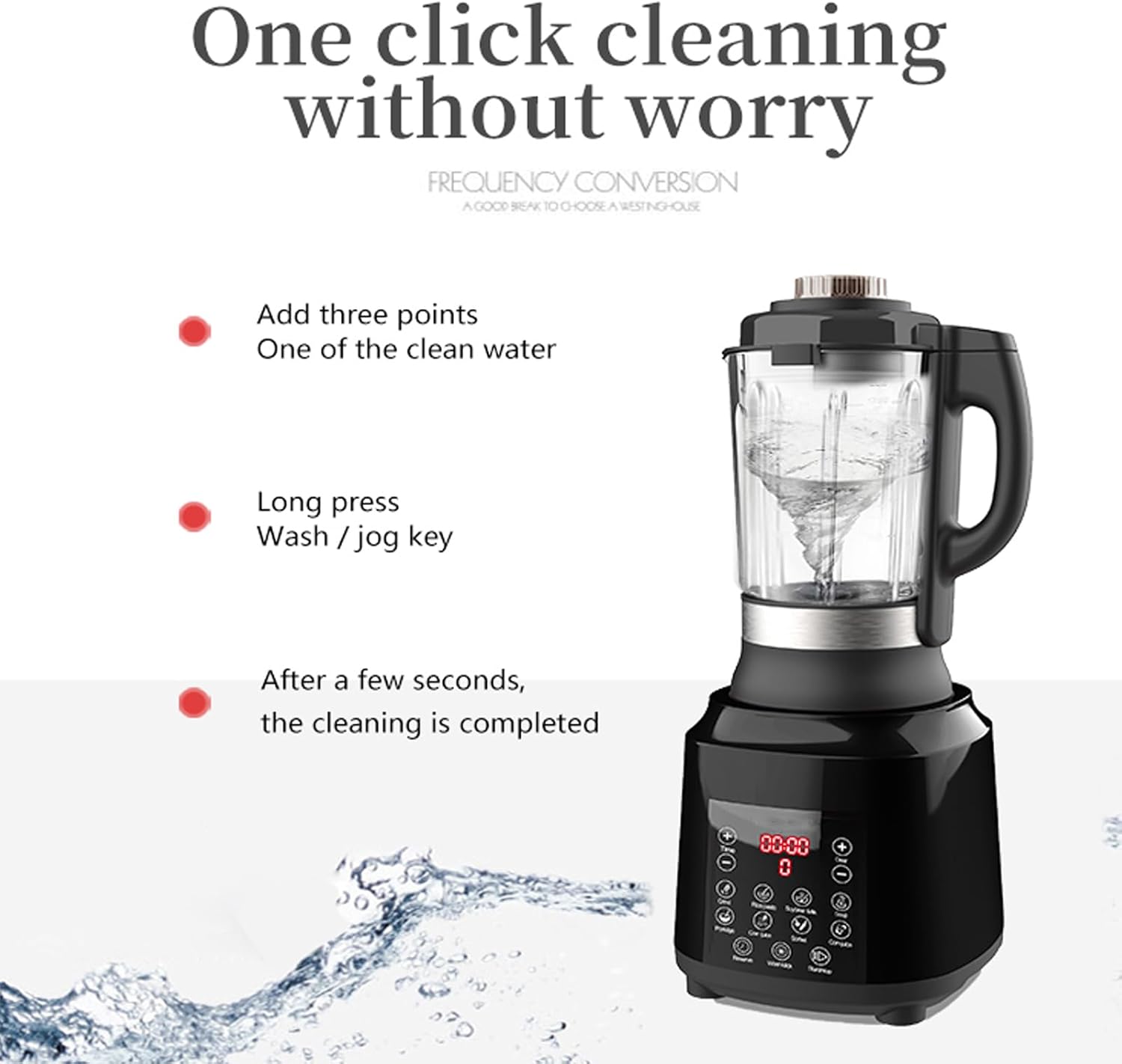Countertop Food Blender,Hot Soup Maker,High-Speed Kitchen Food Processor with 9 One Touch Programs,12H Preset,Self-Cleaning,Crushing,Mixing,Juices,Pureeing,Grinding,Chopping,Auto-shutoff, 60OZ, 1200W