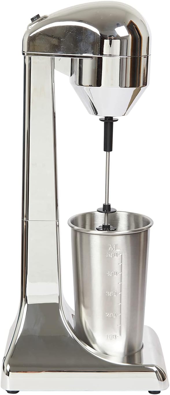 Milkshake Maker, 100W Electric Milkshake Machine, Single Head Drink Mixer Blender Machine, Milkshake Mixer with a500ml Stainless Steel Cup