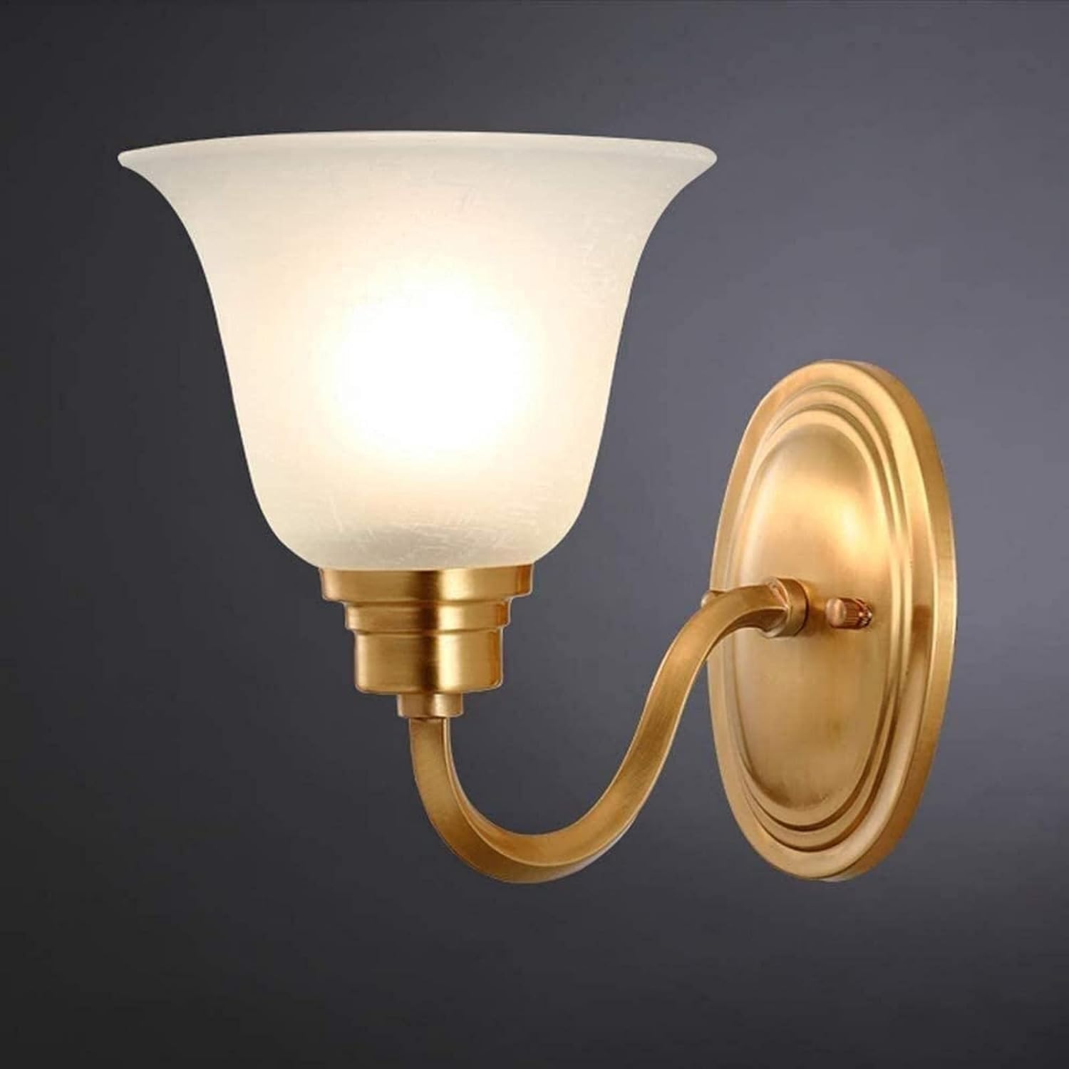 Wall Light Modern Simple Sconce E27 Bedroom lamp Warm White Gold Brass Bedside,Household