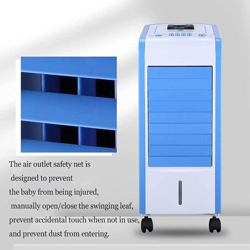 Portable Air Conditioner Cooler Air Conditioner Mobile Without Hose 4 In 1 Portable Single Cold Air Cooler Fan Humidification Water Tank 3L For Home And Office Blue