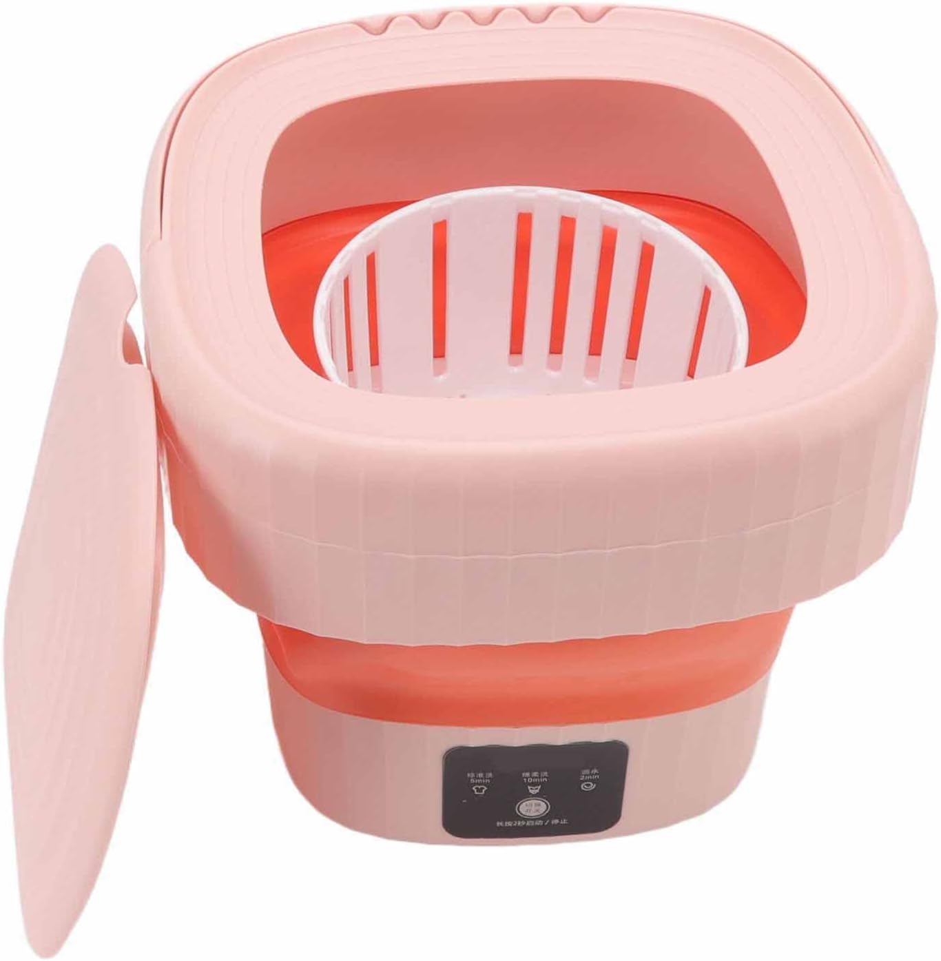 Portable Washing Machine,USB Powered Mini Turbo Washing Machine, Mini Compact Twin Tub Washing Machine Laundry Washer,Low Noise Foldable for Apartment Dorms RV Camping(US plug-pinks)