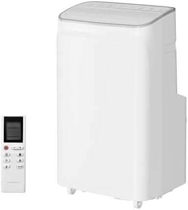 Efficient Cooling with Portable Air Conditioner - 12000 BTU Portable Air Conditioner Cools Rooms Up to 450 Sq. Ft, 3-In-1 Functionality, Quiet Operation