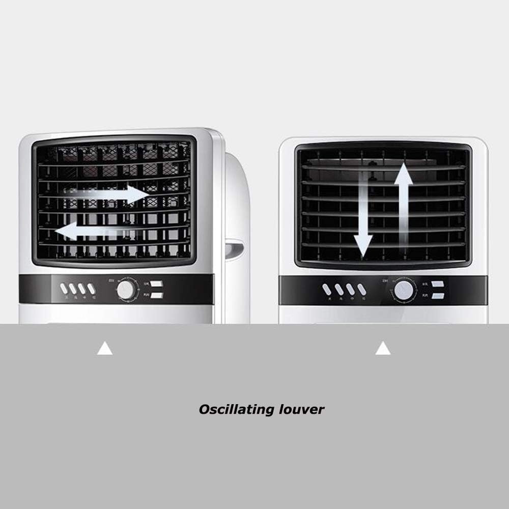 Cooling Fan Portable Air Conditioner Fan, 3 Speed Mini Personal Evaporative Air Cooler Fan Swamp Cooler Desk Humidifier Fan for Office Dorm Nightstand 65W Oscillation Function