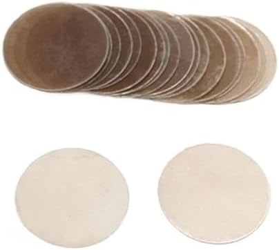19mm/40mm Diameter Thin Transparent Mica Board, Nature Mica Round Panels for Replacement 50pcs(40x0.07mm)