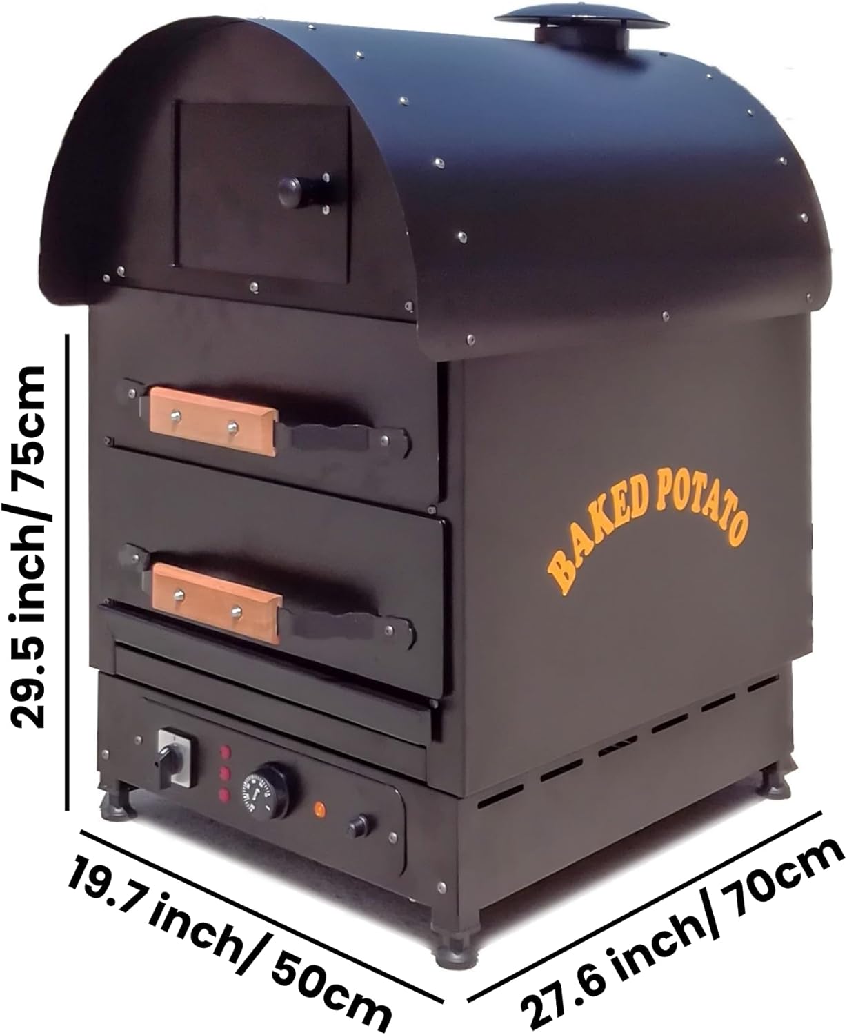 Electric Baked Potato Oven – 2 Drawer Commercial Countertop Oven | Professional Stainless Steel Kumpir Machine for Restaurants & Cafes | 220/380V Energy Efficient Potato Baking Oven