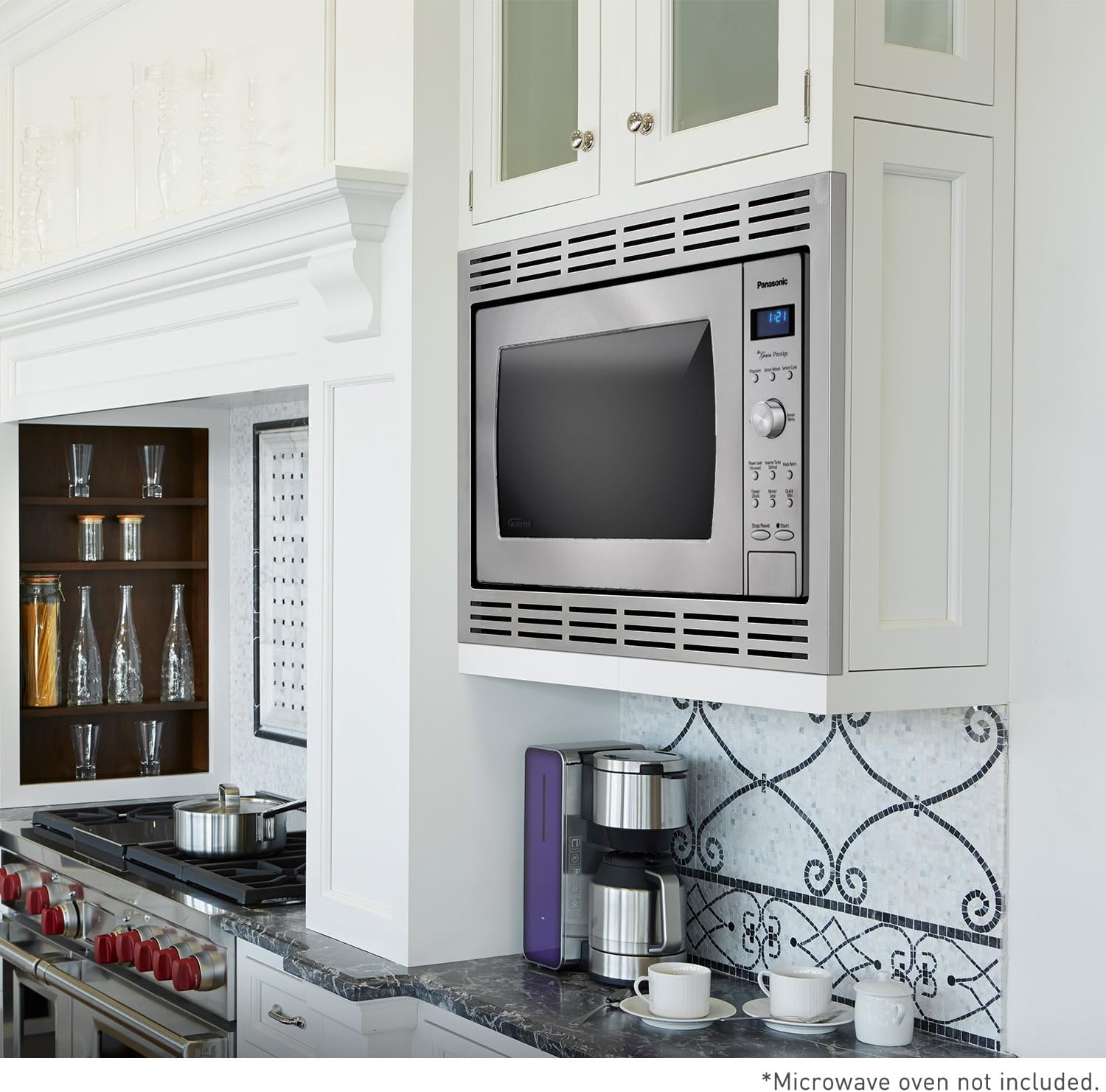 Panasonic NN-TK922SS 27-inch Trim Kit for 2.2 cu ft Microwave Ovens, 27 inch, Stainless Steel