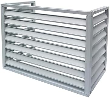 Outdoor Privacy Fence Screen Air Conditioner Cover for Outside Units, Aluminum Air Conditioning Cover Condenser Protective Cover, Trash Can Enclosure Flower Stand Decorative Ac Cov