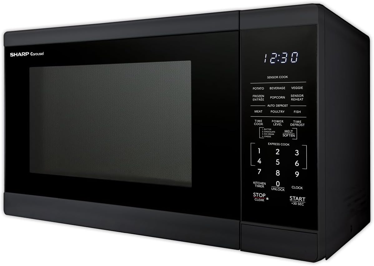 SHARP Countertop Microwave Oven with Removable 12.4