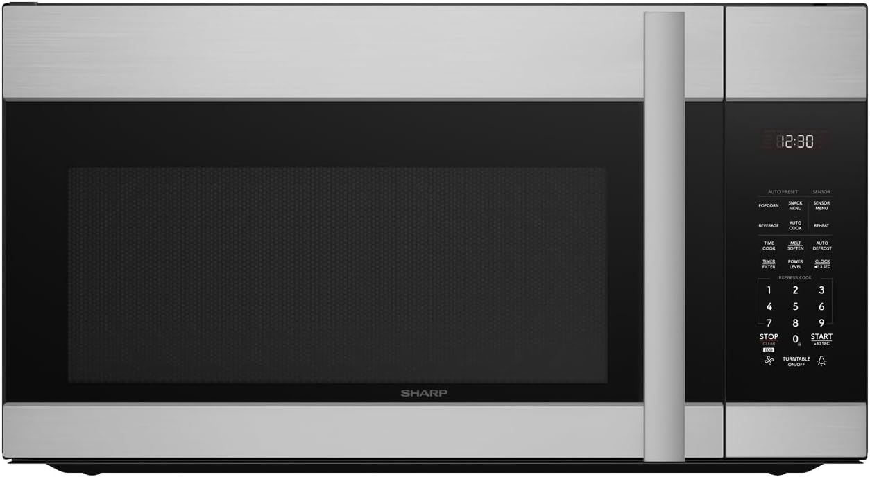 SHARP SMO1754JS Over the Range Microwave Oven with 13.6