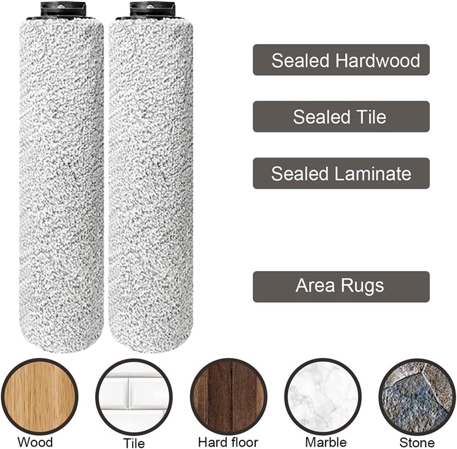 McbeAn Replacement Roller Brush HEPA Filter ，Compatible for Tineco ，Compatible for IFloor 3 ，Compatible for Floor One S3 Cordless Wet Dry Vacuum Cleaner Accessories