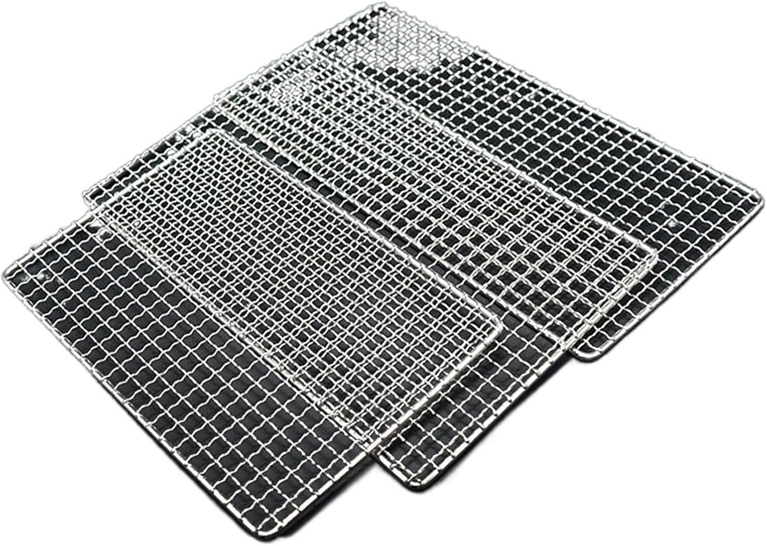 Reusable BBQ Grill Mats - 304 Stainless Steel Mesh for Grilling, Baking, Fish & Vegetables - Non-Stick Grate, Durable Barbecue Accessory & Cooking Tool