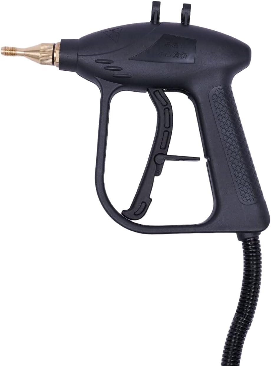 1700W High Pressure Steam Cleaner, Portable Steam Cleaner, Handheld Cleaning Machine for Most Floors, Counters, Windows, Autos (Black)