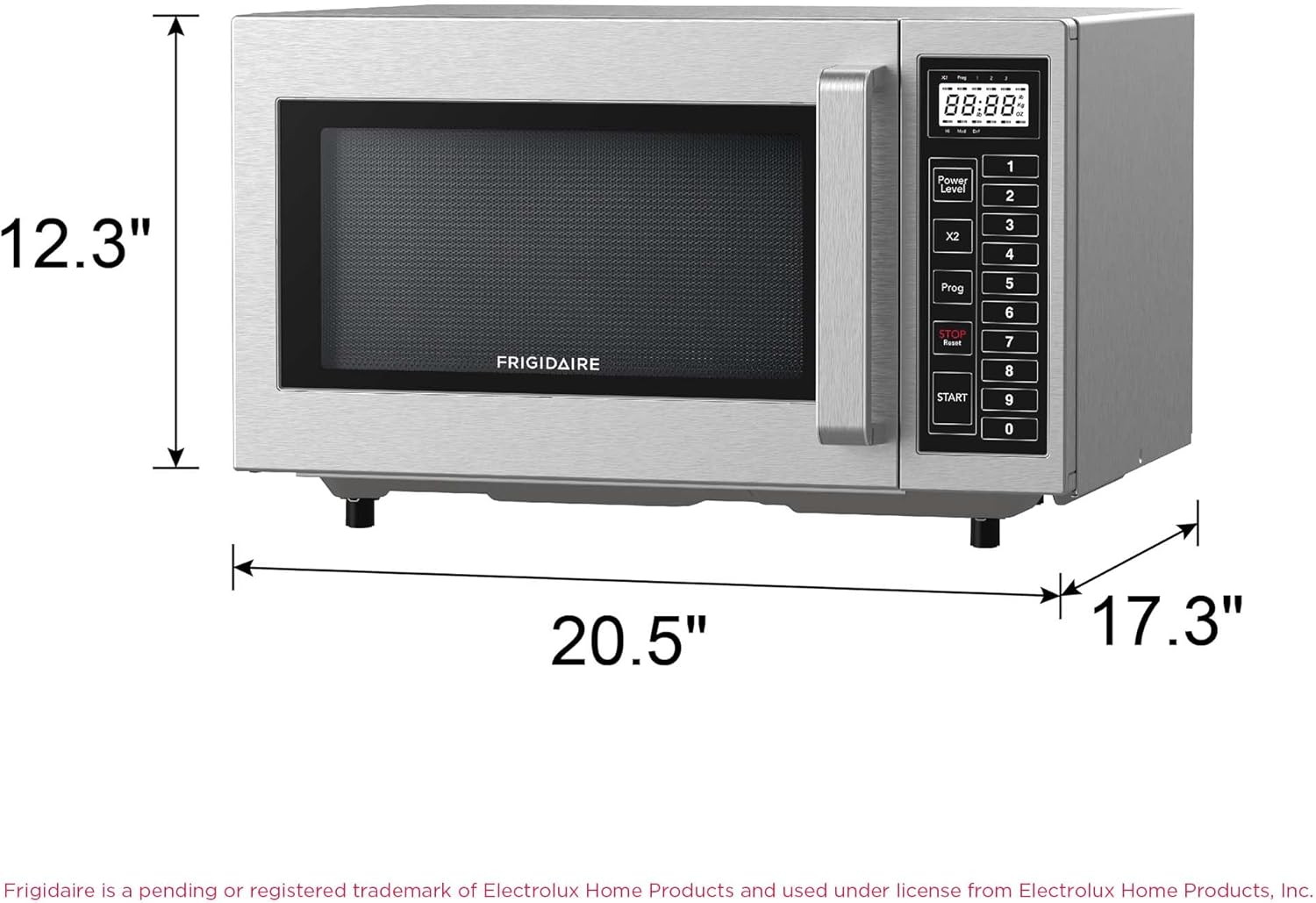 FRIGIDAIRE COMMERCIAL Kitchen Microwave Oven, 0.9 Cu Ft (1000 Watts), NSF certified