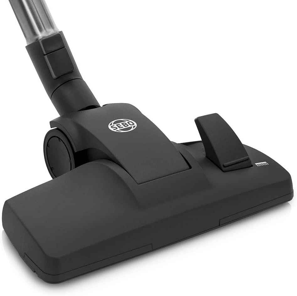 Sebo 9679AM AIRBELT K2 Kombi Canister Vacuum Cleaner with 7-Year Motor Warranty, Comes with Kombi Nozzle - Made for Bare Floors and Area Rugs Only, S-Class Filtration, Made in Germany