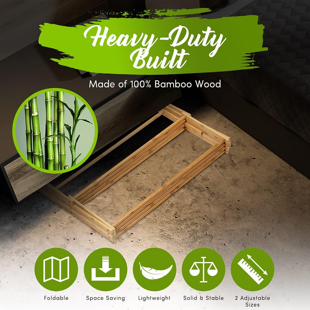 Bartnelli Bamboo Laundry Drying Rack for Clothes, Wood Clothing Dryer, Extreme Stability, Heavy Duty Built, Foldable, Collapsible Space Saving | 2 Size Tiers, Pre-Assembled (X-Large - BDR-552)