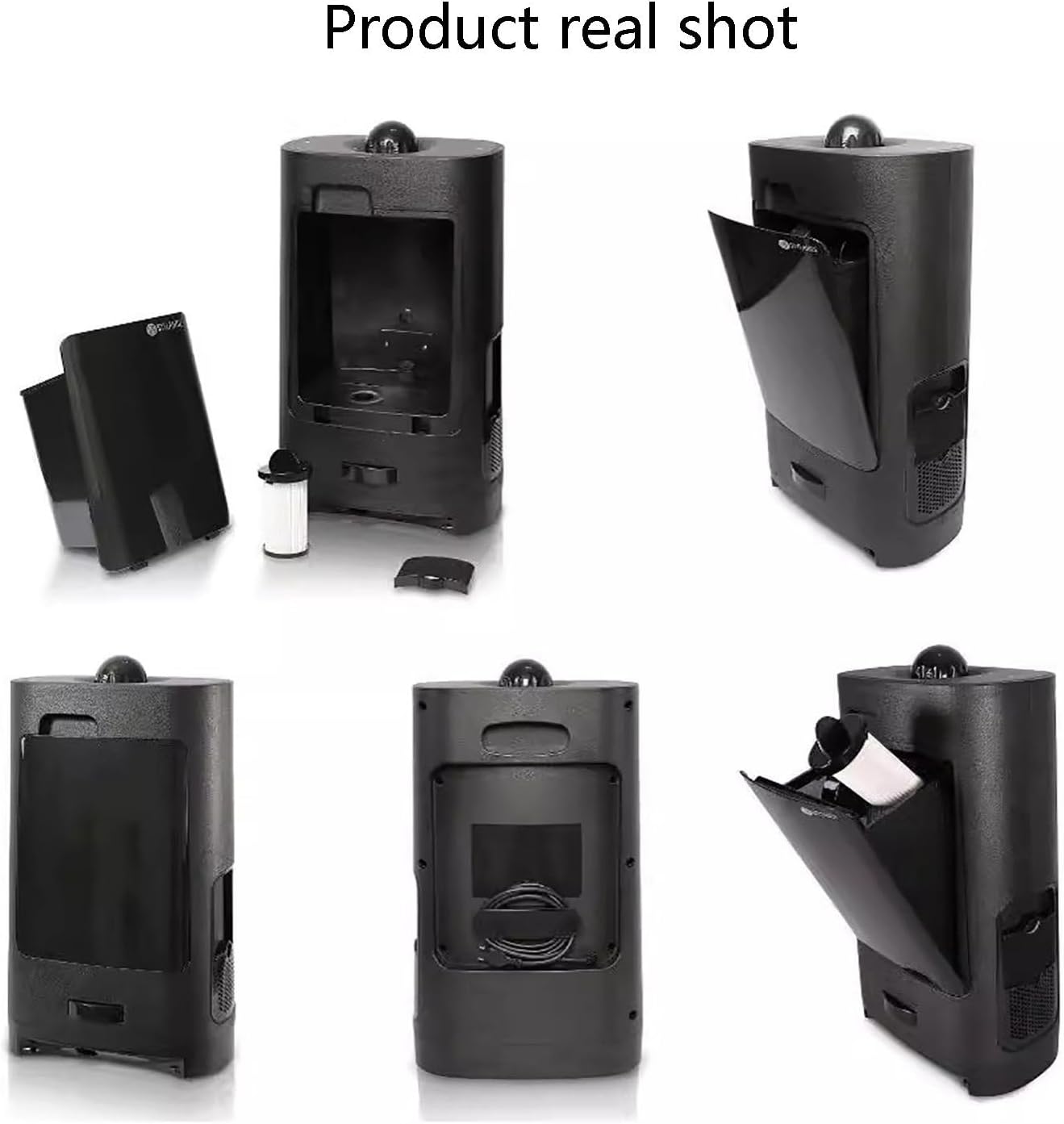 Touchless Vacuum Automatic Dustpan Cleaner Stationary Corded Canister Vacuum Cleaner for Sweeping Hair Vacuum for Salons Pet Hair Food Dirt Kitchen