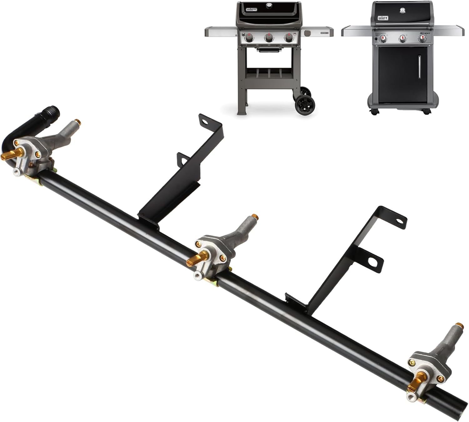 69775 Gas Manifold Control Valve Assembly for Weber Spirit 2 Grill Parts Replacement Burners,Grill Burner Valve for Weber GS4 Spirit II & I 300 SER,Spirit E310 E320 S310 S320 S315 E315 Natural Gas(NG)