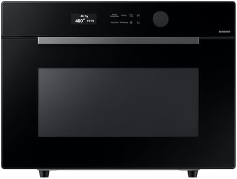 SAMSUNG 1.2 cu. ft. Countertop Convection Microwave with Air Fry, Black Glass, MC12DB8700CKAA