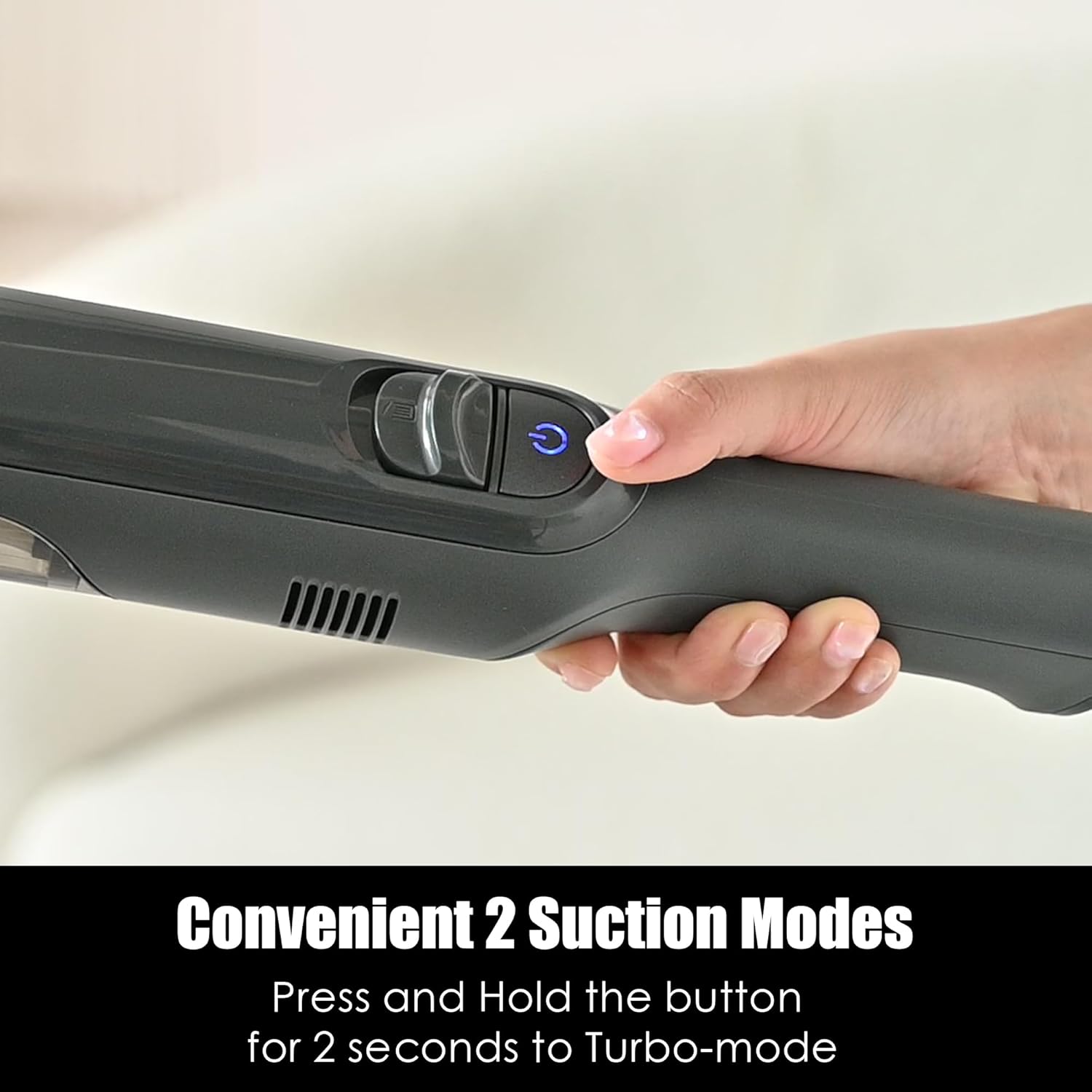 Handheld Vacuum Cordless, Lightweight 1.4lb with Powerful Suction, Charging Dock, Single Touch Empty and Detachable Dust Cup, Portable Mini Car Vac for Home Pet Car, Steel Gray