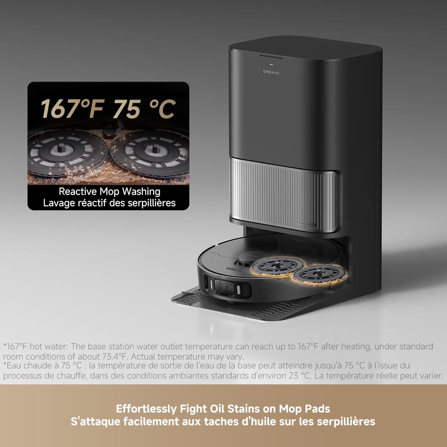 DREAME L40s Ultra AE Robot Vacuum and Mop Combo, 19,000Pa Suction, Self Emptying Dust Box, Flexible Mop & 167℉ Self Cleaning Washboard, Diverse Brush Selection, All-in-One Station, Auto Refill