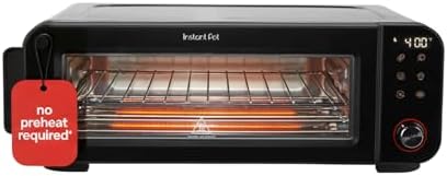 Instant Pot No Preheat Required* 6-in-1 Pizza and Toaster Oven with InstantHeat Technology, Fits a 12