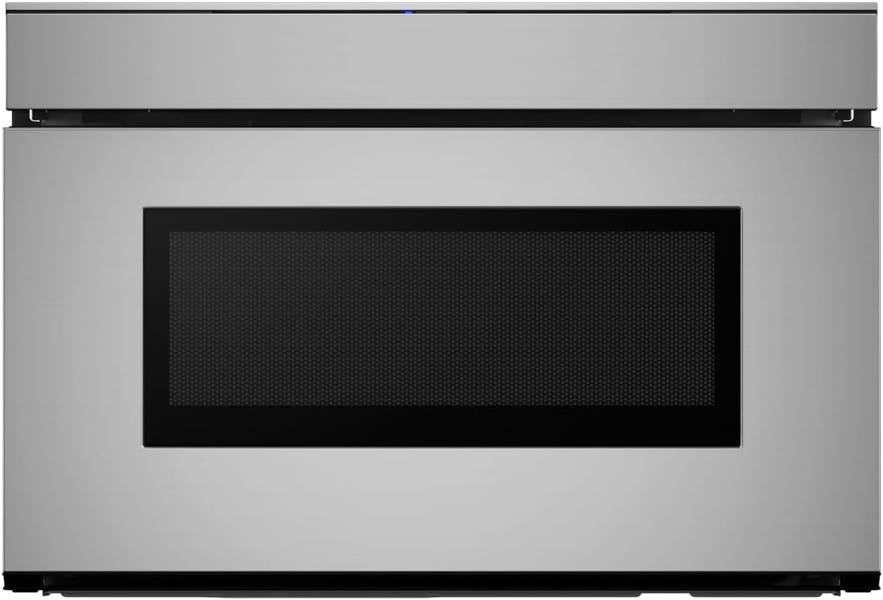 SHARP SMD2479JS Smart Microwave Drawer Oven with Easy Wave Open, 24-inch, 1.2 Cubic Feet, 950 Watt, Concealed Glass Touch Control Panel, Compatible with Alexa Certified, Stainless Steel