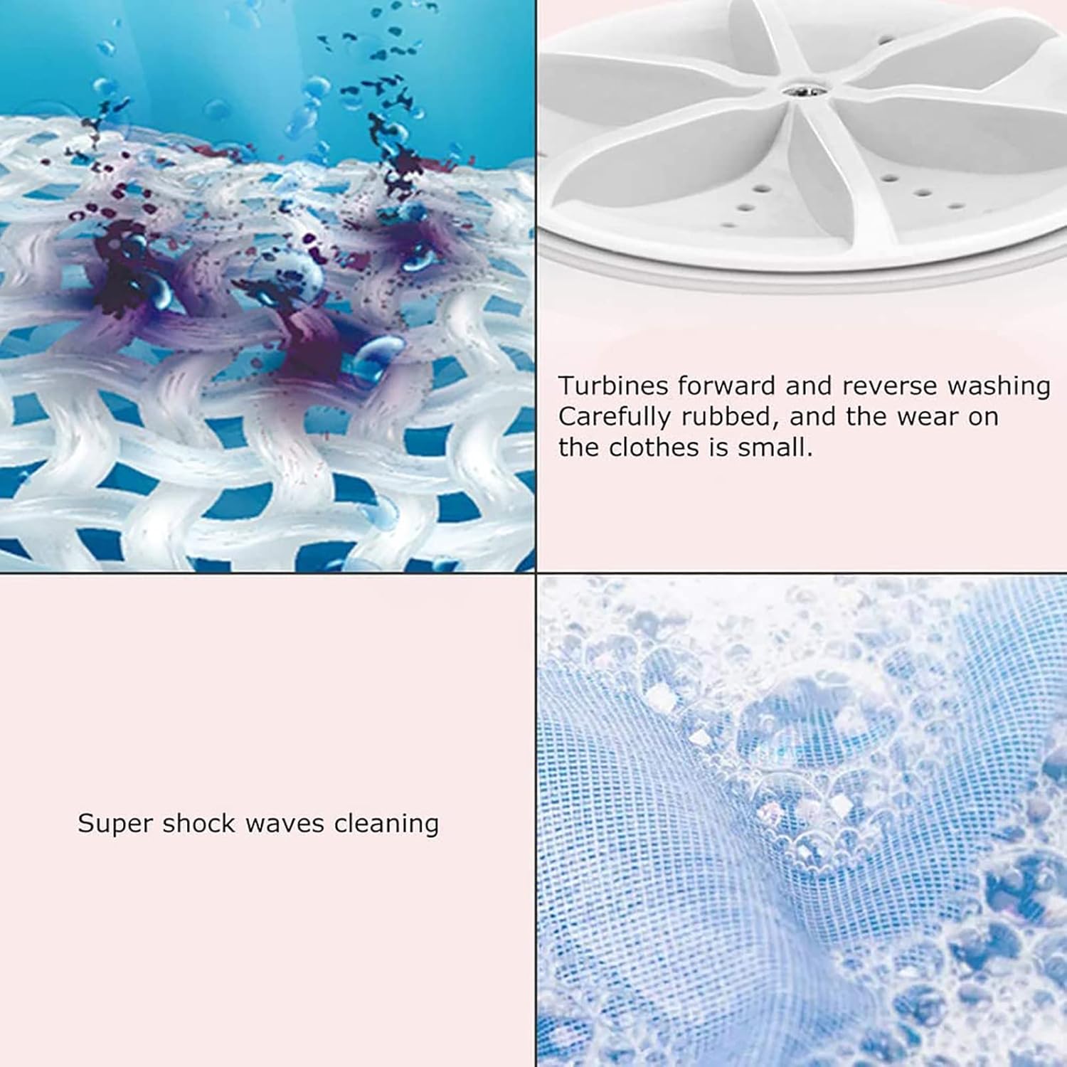 Portable Electric Washing Machine, 3.8L Laundry Washer with Usb Cable, Forward and Reverse Washing and 30 Minutes Automatic Shutdown, Suitable for Home Travel Apartments Dorms