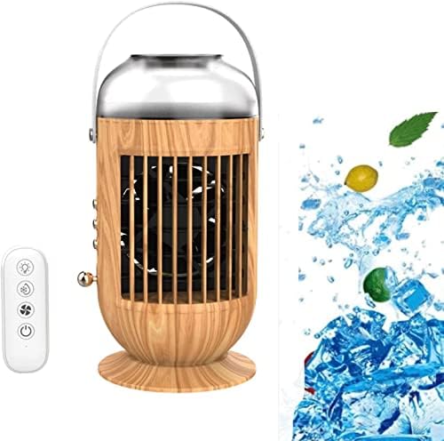 Portable Air Conditioner Quiet Fan, USB Personal Mini Evaporative Cooler Fan, 3 Speeds, Small Desktop Cooling Humidifier Fan (Color : White)