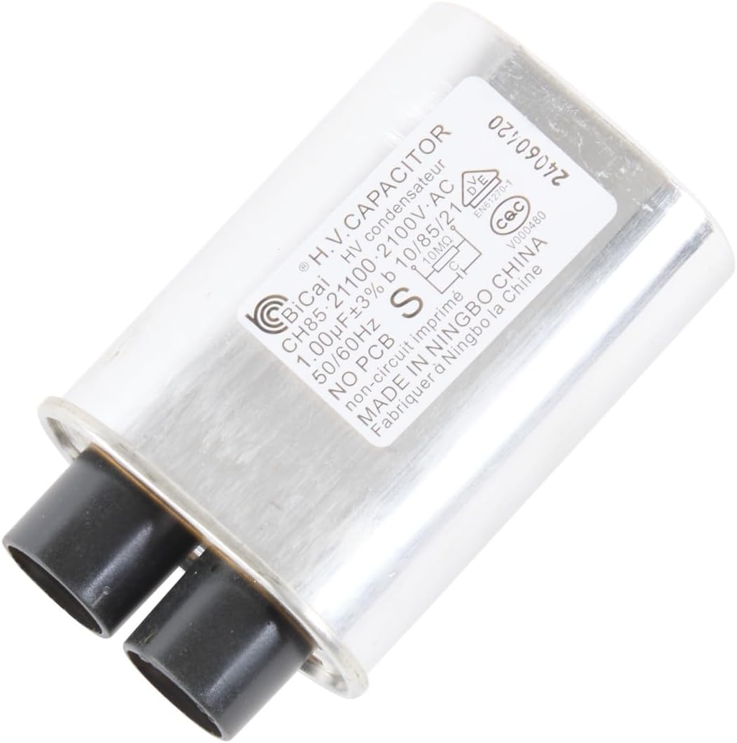 Whirlpool WPW10574736 OEM Microwave Capacitor, Stainless