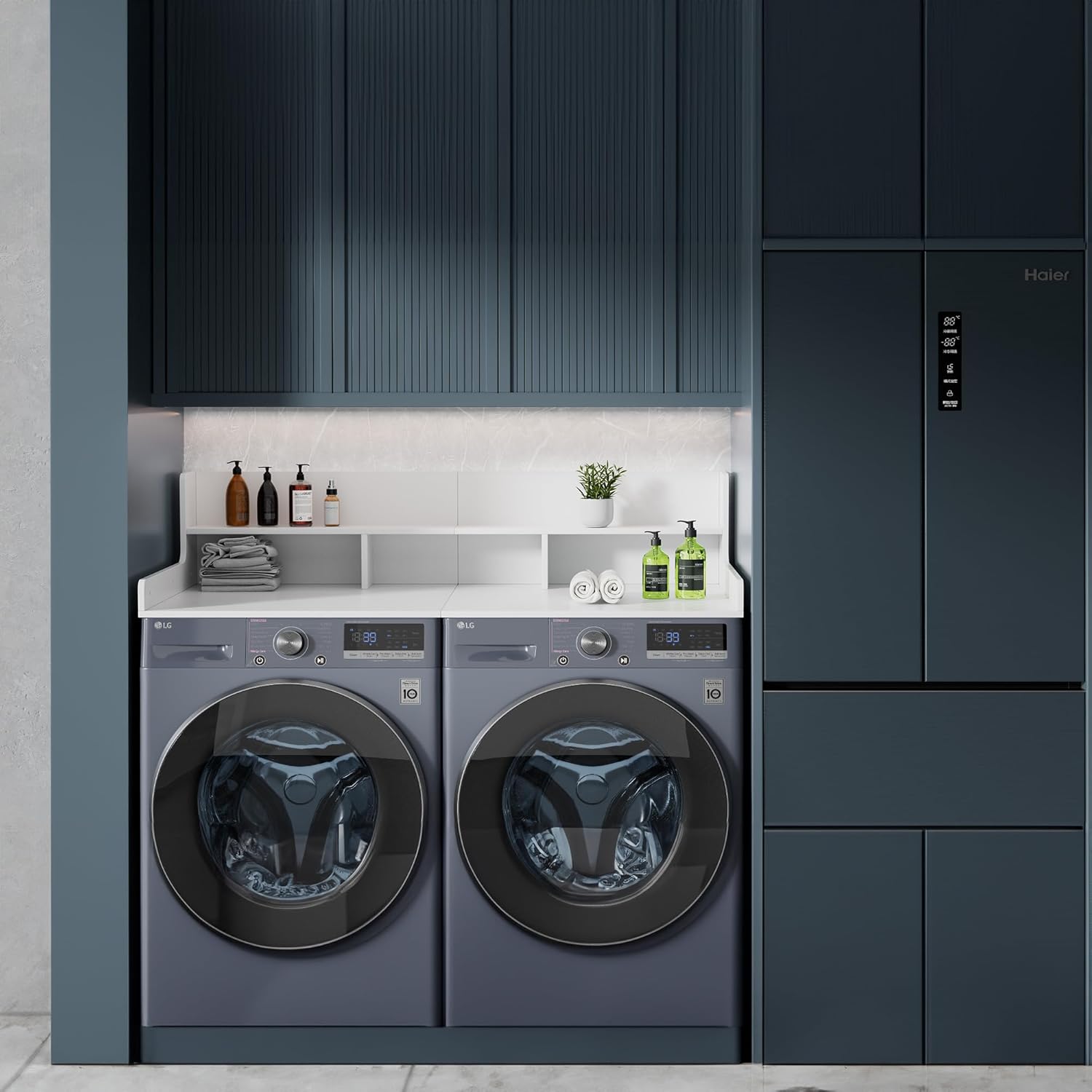 Two-Layer Foldable Washer Dryer Countertop, 27.5
