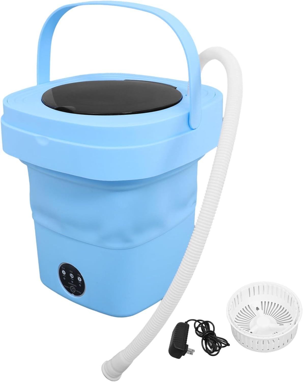 Portable Mini Washing Machine Capacity Foldable Compact Laundry Washer with Touchscreen Operation for Rv Apartment Travel Camping Automatic Electric Laundry Machine