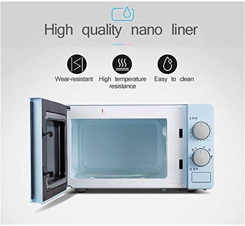 Microwave Oven 20 Litre, 800 Watt, Solo Microwave Oven with Function Defrost, 6 Power Setting, 0-30 Min Timer, One-Touch Express Cook, Easy to Clean, Stylish Design,Blue Useful (Blue)