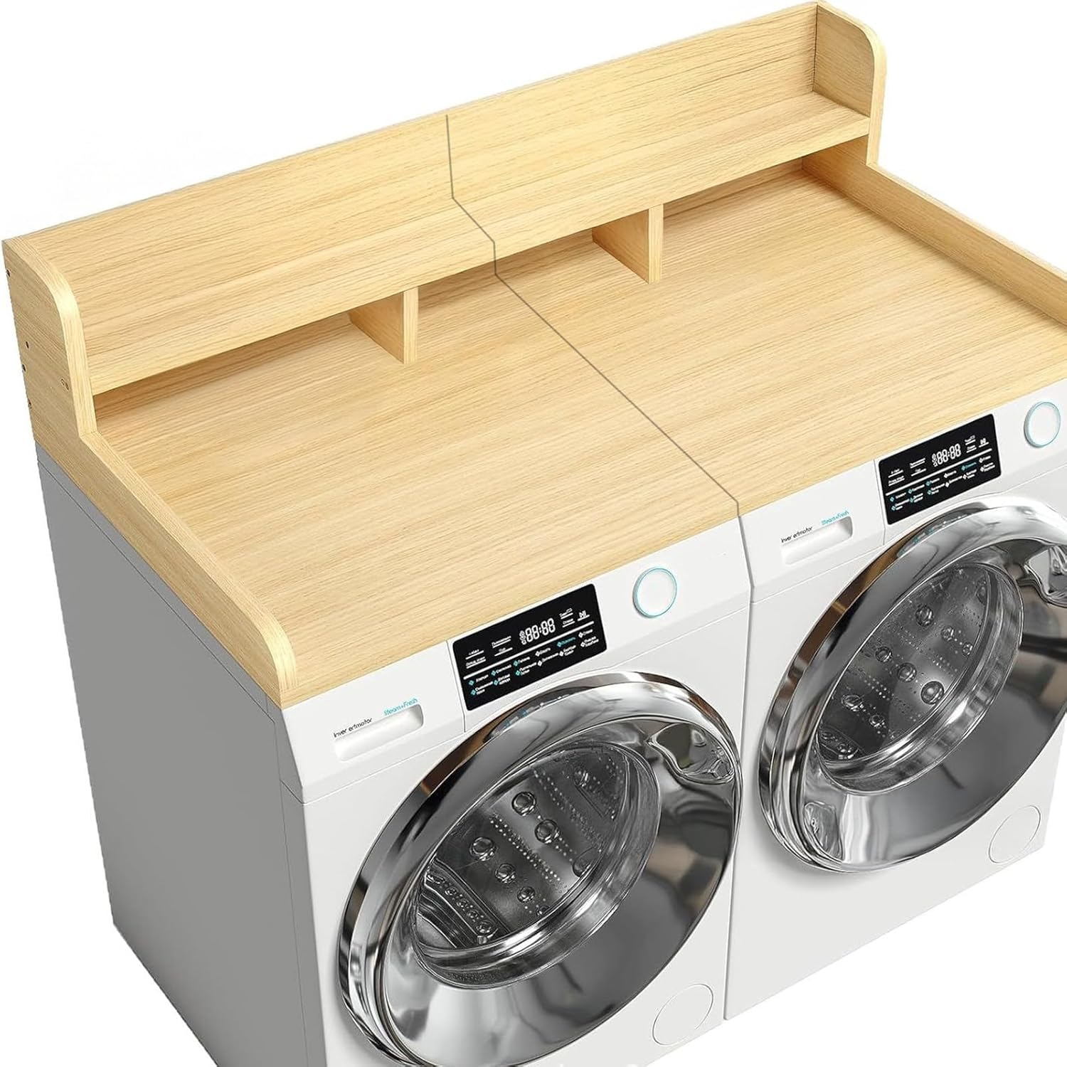 2-Tier Washer Dryer Countertop with Non-Slip Pads Laundry, Laundry Countertop Cover, 54