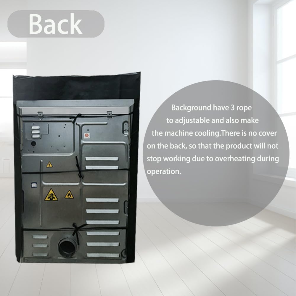 MRPAPA 2Pack Washer and Dryer Covers, Washing Machine Covers Waterproof Dustproof Laundry Dryer Protect Cover, Zipper Design Sunproof washer and dryer covers for the top and Front load Washer/Dryer