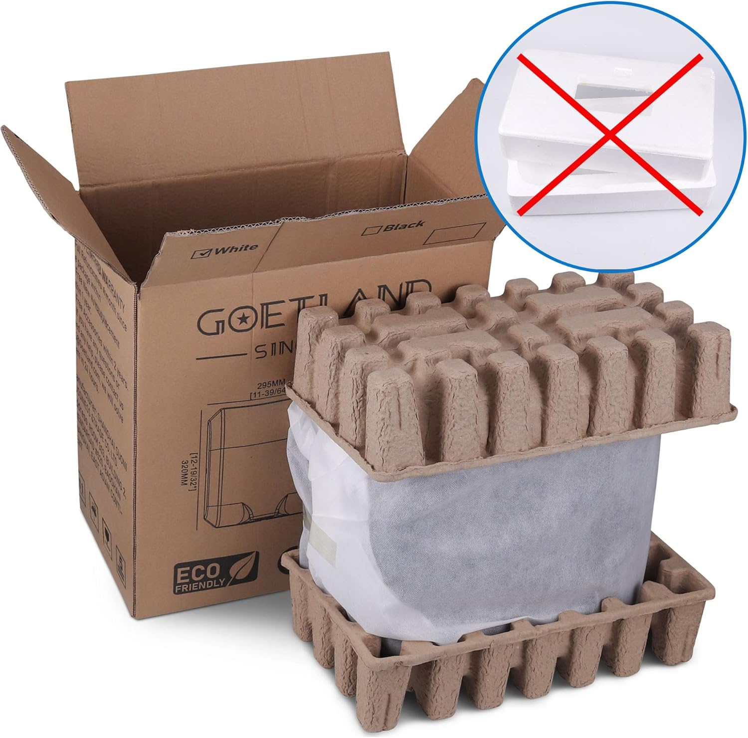 Goetland Stainless Steel Commercial Hand Dryer 1800w Automatic High Speed Heavy Duty Dull Polished