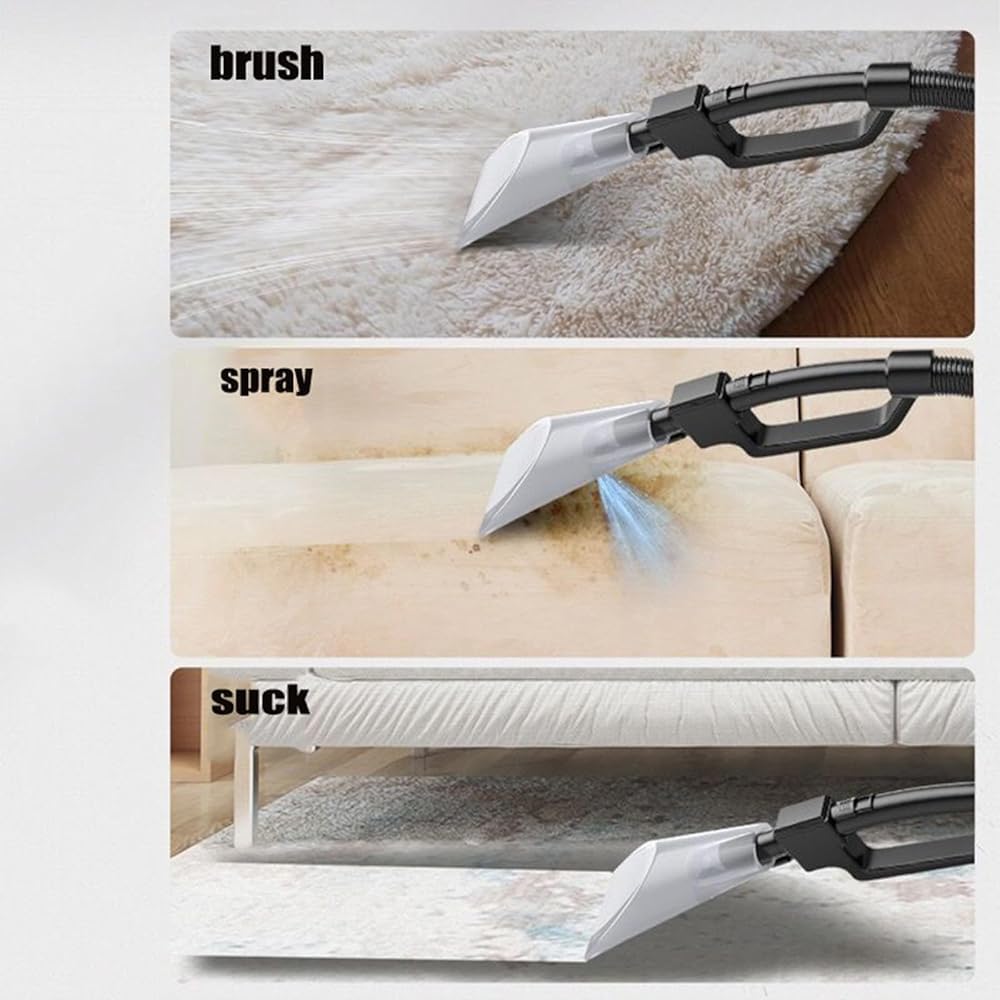 1600w Wet Dry Vacuum 2-in-1 Upholstery Cleaner, Carpet Cleaner and Wet Dry Vacuum, 25l Stainless Steel Container