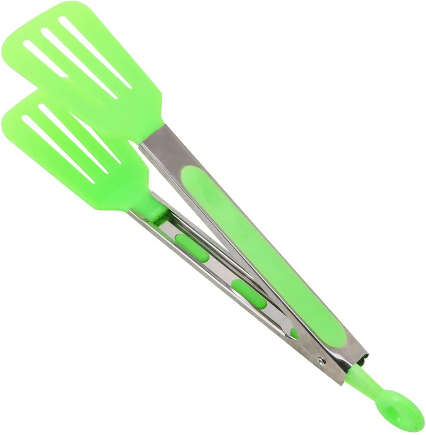 Cooking Salad Serving BBQ Non-Stick Silicone Pizza Bread Steak Clip Stainless Steel Handle Utensil