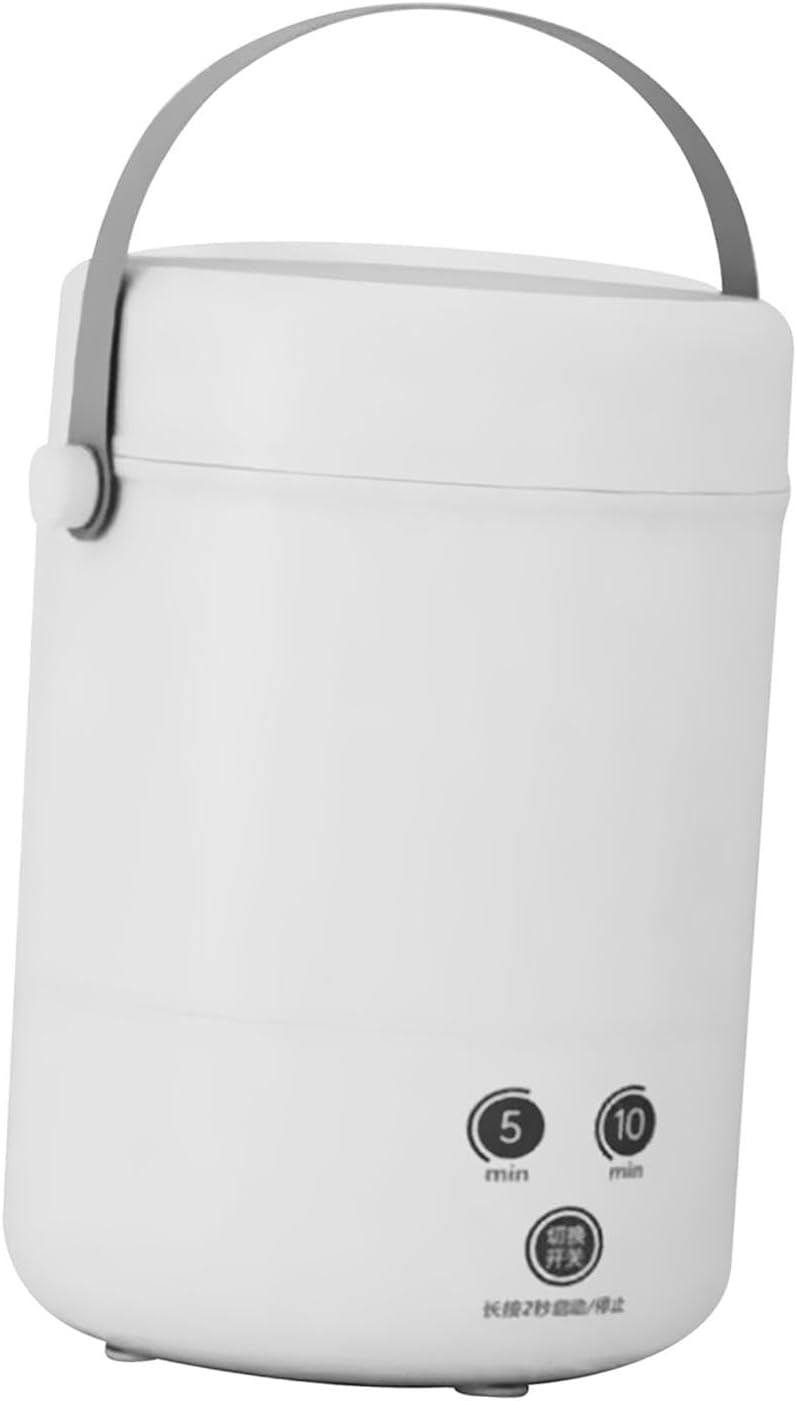 Generic Portable Washing Machine Laundry Washer Cleaning for Underwear, Clothes, Sock, Small Delicates Bucket Washer for Home RV, white