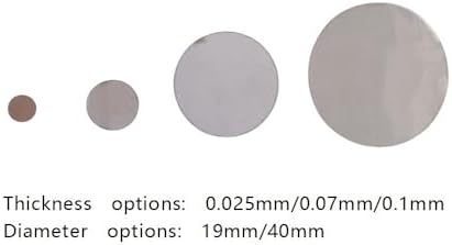 19mm/40mm Diameter Thin Transparent Mica Board, Nature Mica Round Panels for Replacement 50pcs(40x0.07mm)