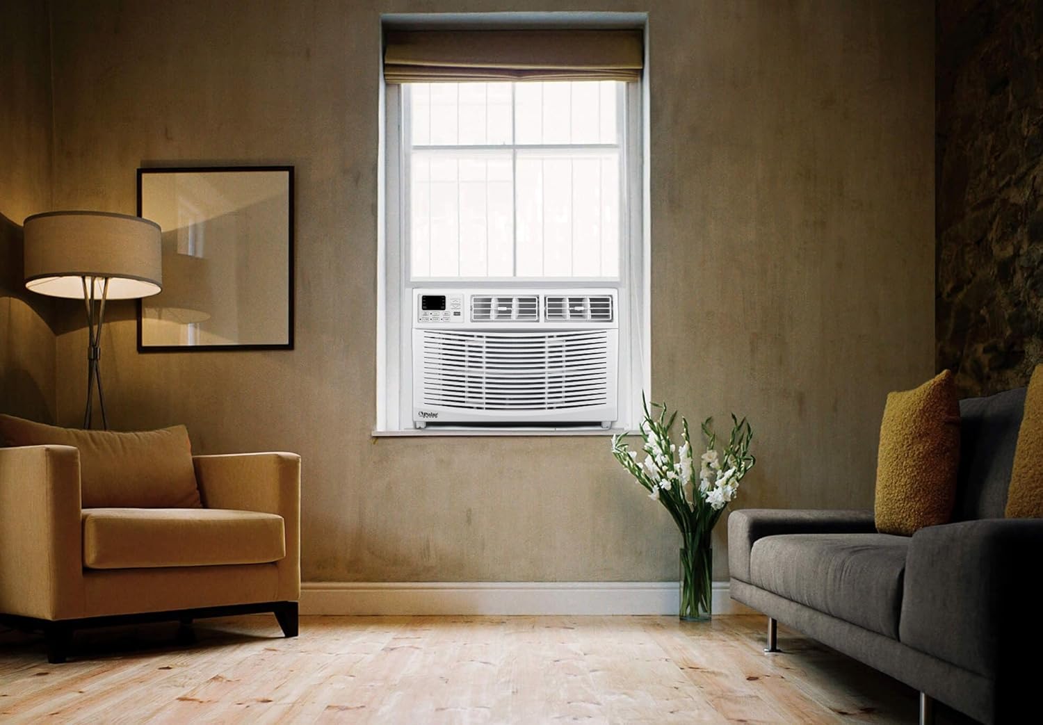 12,000 BTU Window Air Conditioner, Cools Up to 550 Sq. Ft., Quiet Operation, Cool/Fan/Dry Modes, Digital Display, Remote Control, Easy Install & 2-Year Warranty