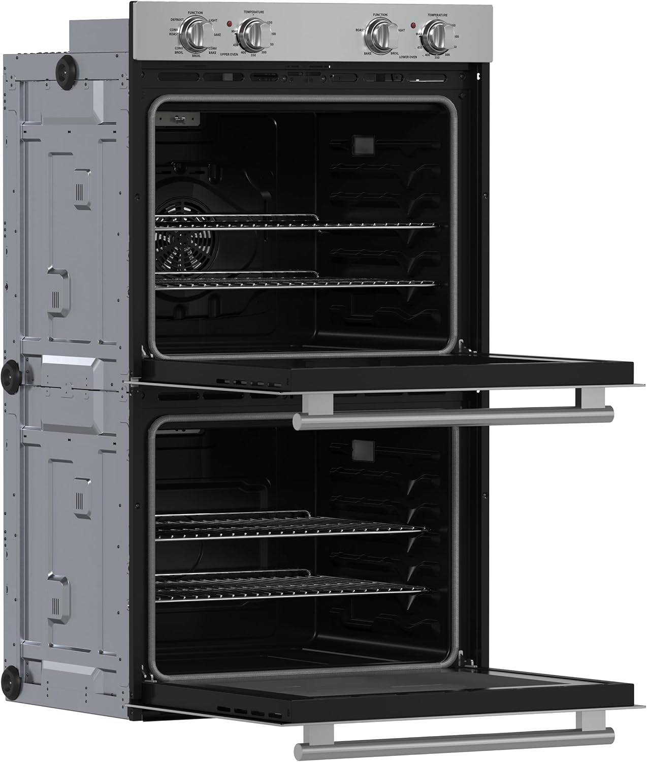 Forno Vomero 30-Inch Double Wall Oven – 10 Cu. Ft. Capacity, Stainless Steel, 7100W Convection, Mechanical Controls, Self-Cleaning Function