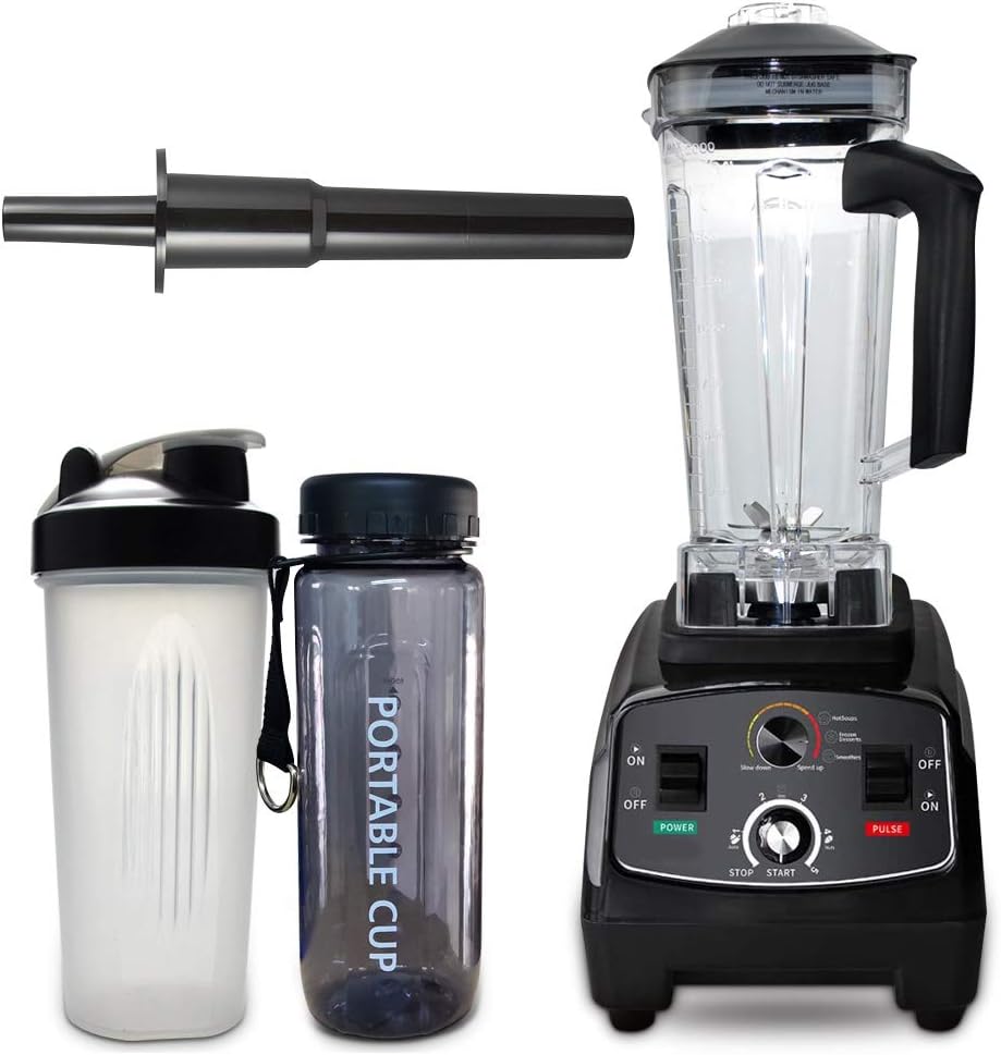 Blender Smoothie Maker, 2000W Professional Countertop Blender for Kitchen, 10 Speed Control, 2L BPA-Free Tritan Container, 8 Titanium Stainless Steel Blade for Ice/Soup/Nuts by Nyyin