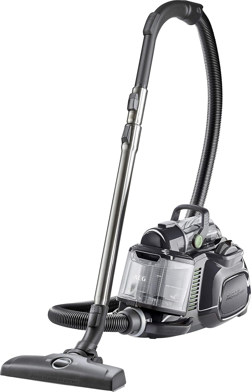 AEG LX7-2-ÖKOX Vacuum Cleaner Bag Free (55% Recycling Material, Including Additional Attachments, 750 Watt, 9 m Operating Radius, 1.4 L Dust Container, Ergonomic Handle, Washable Hygiene Filter,